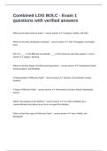 Combined LOG BOLC - Exam 1 questions with verified answers