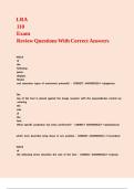 LRA 110 Exam Review Questions With Correct Answers
