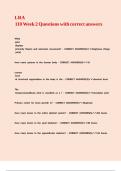 LRA 110 Week 2 Questions with correct answers