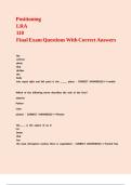 Positioning LRA 110 Final Exam Questions With Correct Answers&period;