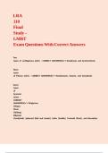 LRA 110 Final Study &ndash; LMRT Exam Questions With Correct Answers