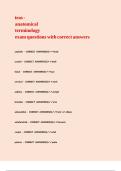 teas - anatomical terminology exam questions with correct answers