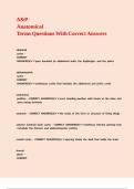 A&P Anatomical Terms Questions With Correct Answers&period;
