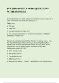 IVY software FECN review QUESTIONS WITH ANSWERS