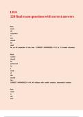 LRA 220 final exam questions with correct answers&comma;