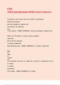 LRA 220 Exam Questions With Correct Answers