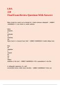 LRA 220 Final Exam Review Questions With Answers&period;