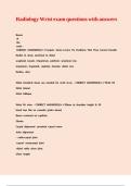 Radiology Wrist exam questions with answers&period;