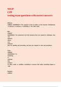 NIGP-CPP testing exam questions with correct answers&period;
