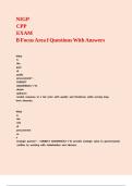 NIGP CPP EXAM B Focus Area I Questions With Answers