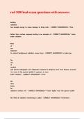 rad 100 final exam questions with answers