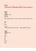 RAD 100 Exam -1 Questions With Correct Answers&period;