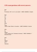 CPE exam questions with correct answers&period;