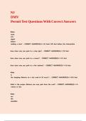NJ DMV Permit Test Questions With Correct Answers
