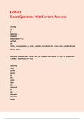 INP402 Exam Questions With Correct Answers&comma;
