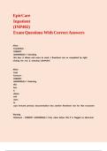 EpicCare Inpatient &lpar;INP402&rpar; Exam Questions With Correct Answers&period;