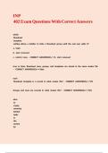 INP 402 Exam Questions With Correct Answers
