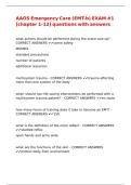 AAOS Emergency Care &lpar;EMT-b&rpar; EXAM -1 -chapter 1-12- questions with answers&comma;