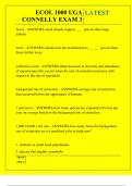 ECOL 1000 UGA CONNELLY EXAM 3 QUESTIONS AND ANSWERS 2025