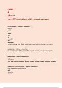 exam 4 pharm nurs 615 questions with correct answers&period;