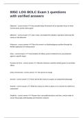 005C LOG BOLC Exam 1 questions with verified answers 