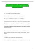 WCU CHEM 280 Final review questions latest updated 2025-2026 and complete verified answers&period;