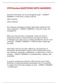 CPO Review QUESTIONS WITH ANSWERS&period;