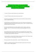 CHEMISTRY FINAL EXAM REVIEW QUESTIONS WITH COMPLETE VERIFIED ACCURATE ANSWERS