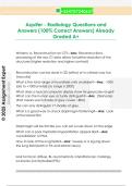 Aquifer - Radiology Questions and  Answers &lpar;100&percnt; Correct Answers&rpar; Already  Graded A&plus;