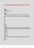 D514 Exam Questions With Correct Answers
