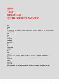 AHIP TEST QUESTIONS WIITH CORRECT ANSWERS