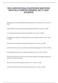 WCU CHEM 280 FINAL EXAM REVIEW QUESTIONS WITH FULLY VERIFIED ANSWERS&comma;GET IT 100&percnt; ACCURATE