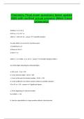 Chemistry Final exam questions latest update 2025 with verified actual answers &lpar;West Coast university&rpar;