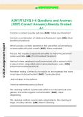 ASNT PT LEVEL I&plus;II Questions and Answers  &lpar;100&percnt; Correct Answers&rpar; Already Graded  A&plus; 