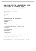 LOGBOLC EXAM 3 QUESTIONS WITH VERIFIED ANSWERS RATED A&plus;
