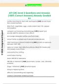 ATI CBC level 3 Questions and Answers  &lpar;100&percnt; Correct Answers&rpar; Already Graded  A&plus; 