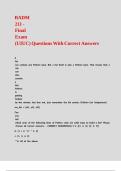 BADM 211 - Final Exam &lpar;UIUC&rpar; Questions With Correct Answers &comma;