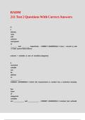 BADM 211 Test 2 Questions With Correct Answers