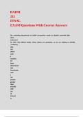 BADM 211 FINAL EXAM Questions With Correct Answers