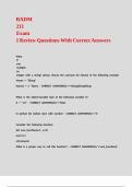 BADM 211 Exam 1 Review Questions With Correct Answers