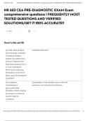 NR 603 CEA PRE-DIAGNOSTIC EXAM Exam comprehensive questions &vert; FREQUENTLY MOST TESTED QUESTIONS AND VERIFIED SOLUTIONS&sol;GET IT 100&percnt; ACCURATE&excl;&excl;