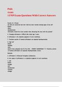 Peds exam 1 FNP Exam Questions With Correct Answers 