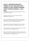 NUR 611 MIDTERM EXAM WITH CORRECT ACTUAL QUESTIONS AND CORRECTLY WELL DEFINED ANSWERS LATEST ALREADY GRADED A&plus; 2025 &ndash; 2026