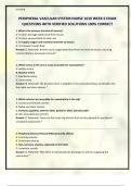 PERIPHERAL VASCULAR SYSTEM NURSE 1010 WEEK 6 EXAM QUESTIONS WITH VERIFIED SOLUTIONS 100&percnt; CORRECT