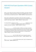 NUR 410 Final Exam Questions With Correct Answers