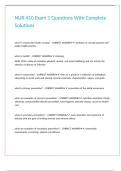 NUR 410 Exam 1 Questions With Complete Solutions&period;