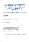 ATI RN Fundamentals Proctored Exam &lpar;2025-2026&rpar;&colon; NGN Latest Test Bank with 60 Questions&comma; Correct Answers&comma; and Detailed Rationales