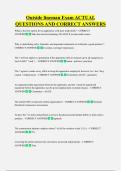 Outside lineman Exam ACTUAL  QUESTIONS AND CORRECT ANSWERS