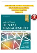 Test Bank For Little and Falace's Dental Management of the Medically Compromised Patient&comma; 10th Edition by Craig Miller&comma;  Chapters 1 - 30