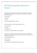CFPT Practice Questions With Correct Answers